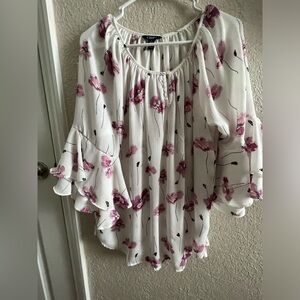 CHAPS Floral Lady's Blouse size M